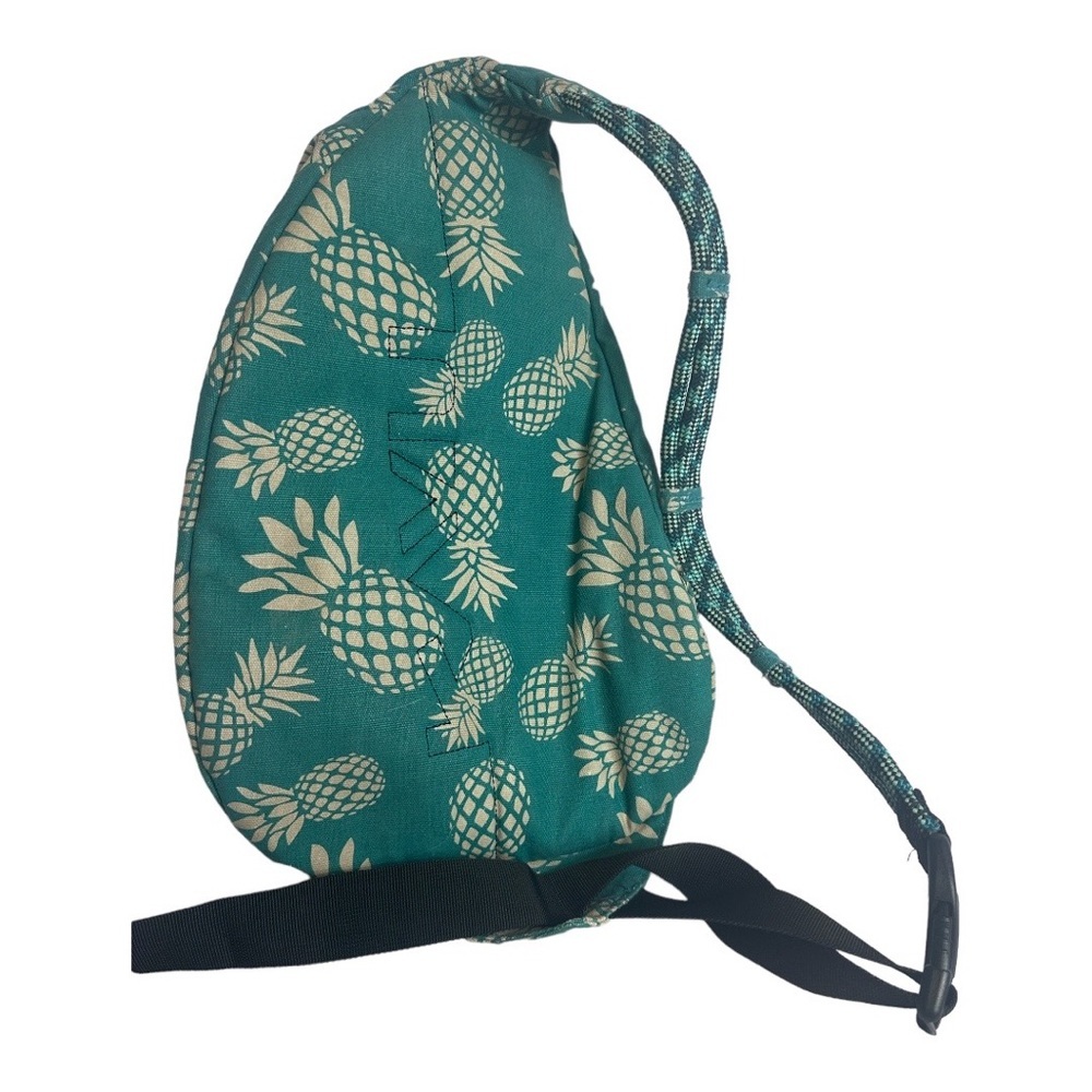 Kavu green Rope Sling Bag with pineapple print - Picture 2 of 14